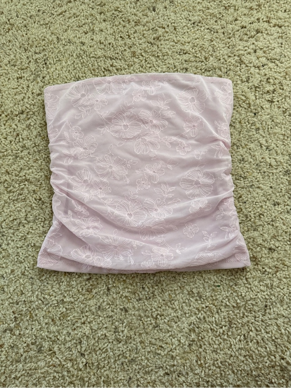 Garage Pale Pink Strapless Tube Top